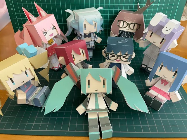 Uma Musume Papertoys by Jiu