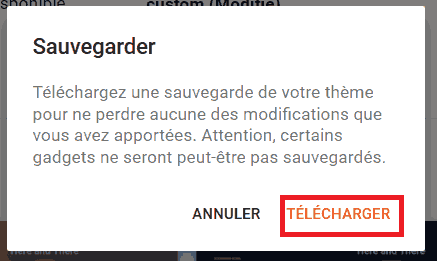 Nouvelle interface Blogger Sauvegarder votre thème