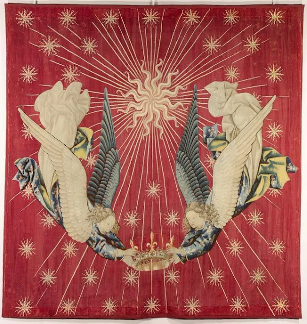 Dais dit de Charles VII : deux anges tenant une couronne D’après Jacob de Littemont (?) Vers 1430-1440 - Musée du Louvre