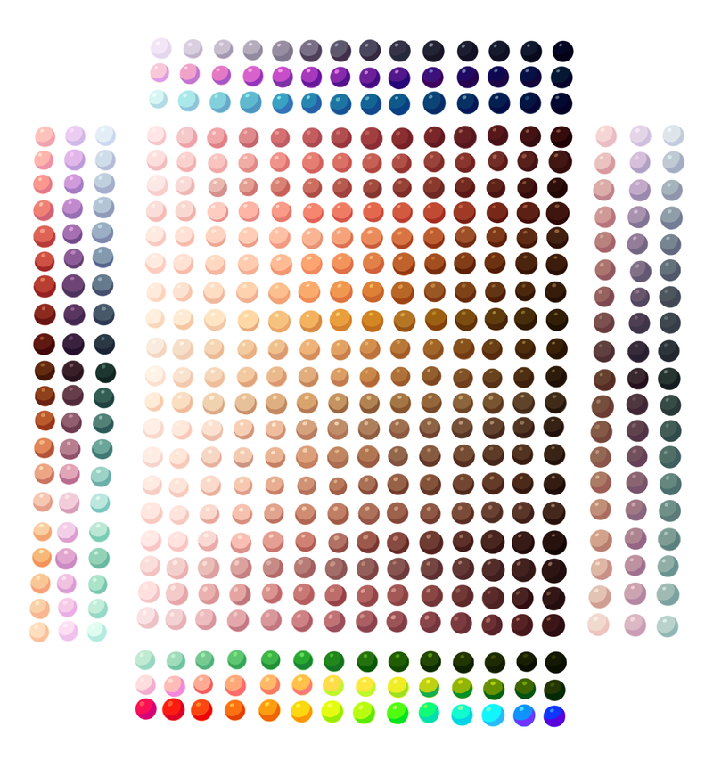  Color Palette Warna Kulit untuk Paint Tool SAI oleh 