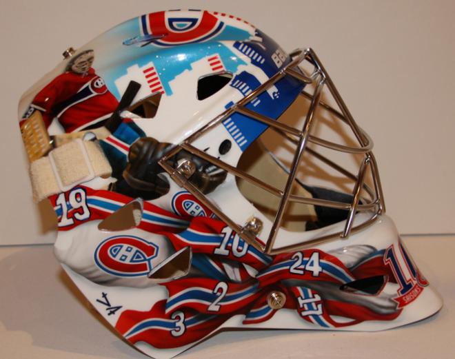 carey price helmet heritage. carey price new mask.