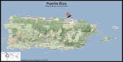 Mapa de Puerto Rico, Vista Satelital