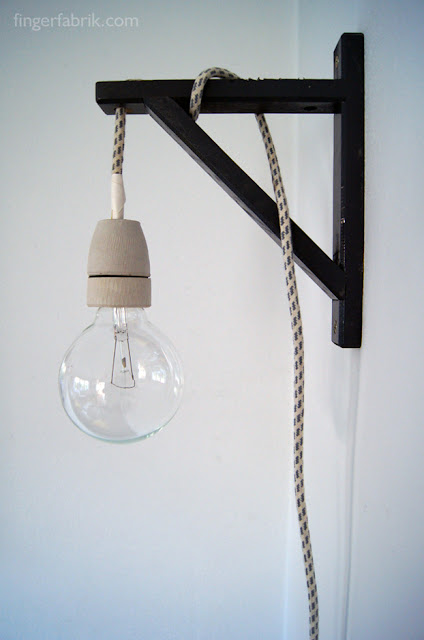 DIY Cable Lamp from a Valter Shelf Holder