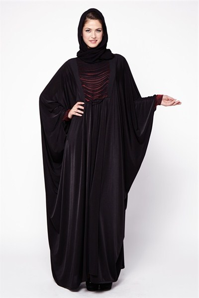  teladan animo gaya desain baju model abaya terbaru  21 Model Abaya Terbaru 2018