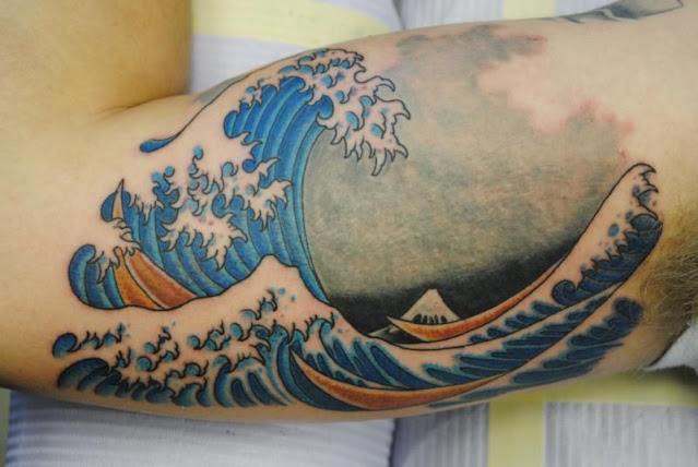 Tatuagens de ondas do mar para homens - 40 fotos e sugestões