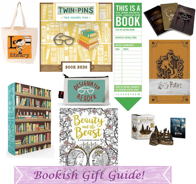 bookish gift guide, gift guide, nerdy gifts, geek gifts, book blog, gift ideas, gifts for book lovers,