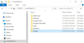 Cara Instal XAMPP di Windows 10.8