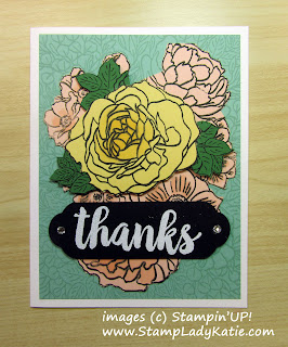 Technique for paper crafting: paper Piecing shown with Stampin'UP!'s Breathtaking Bouquet Background Stamp