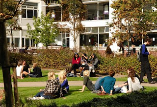 Students on campus