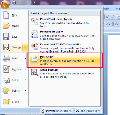 save as pdf from microsoft office 2007