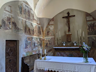 Inside the Oratorio di Sant'Antonio Abate alla Torre - Valtorta.