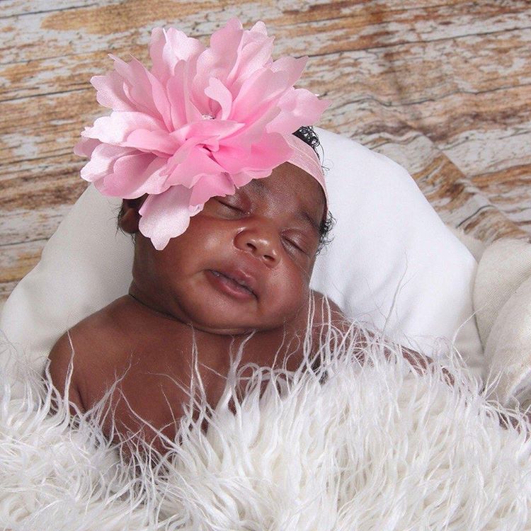 mercy johnson shows off her new born