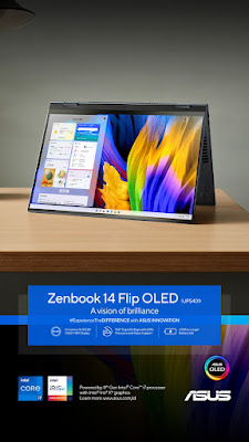 Asus Zenbook 14 Flip OLED UP5401 Laptopnya Para Konten Kreator