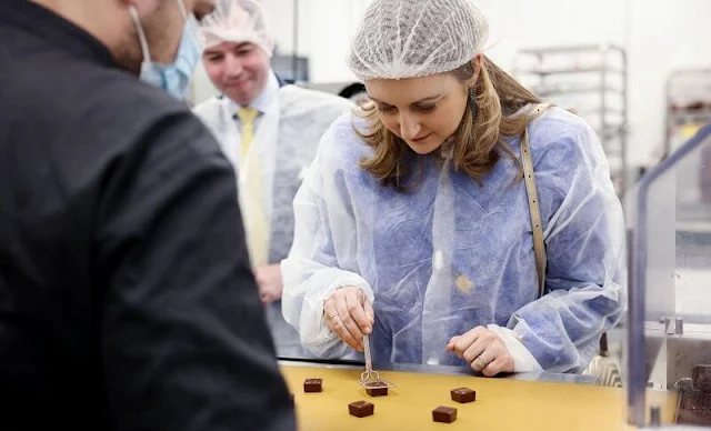 Hereditary Grand Duke Guillaume and Hereditary Grand Duchess Stephanie visited the workshop of the chocolate maker 'Genaveh'
