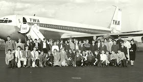 Kinnelon 7th Grade field trip to Newark Airport early 60s - Herb Fisher