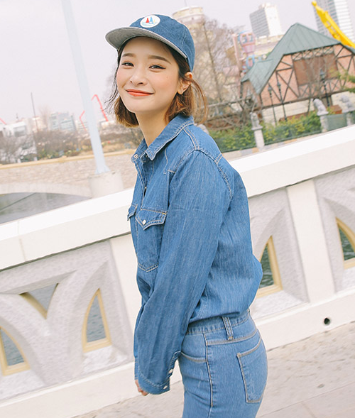 V-Yoke Denim Shirt