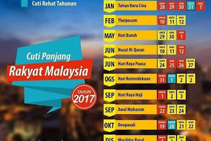 Cuti Tahun 2017 Malaysia