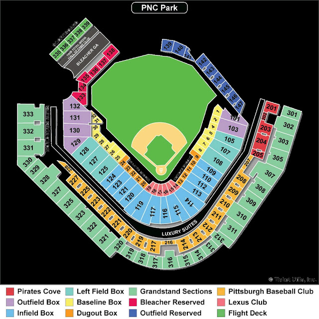 MLB Ballpark Seating Charts Ballparks of Baseball, pittsburgh pirates, Pnc Park Seating Chart with seat numbers, Pnc Park Seating Chart, Pnc Park Seating Chart with rows