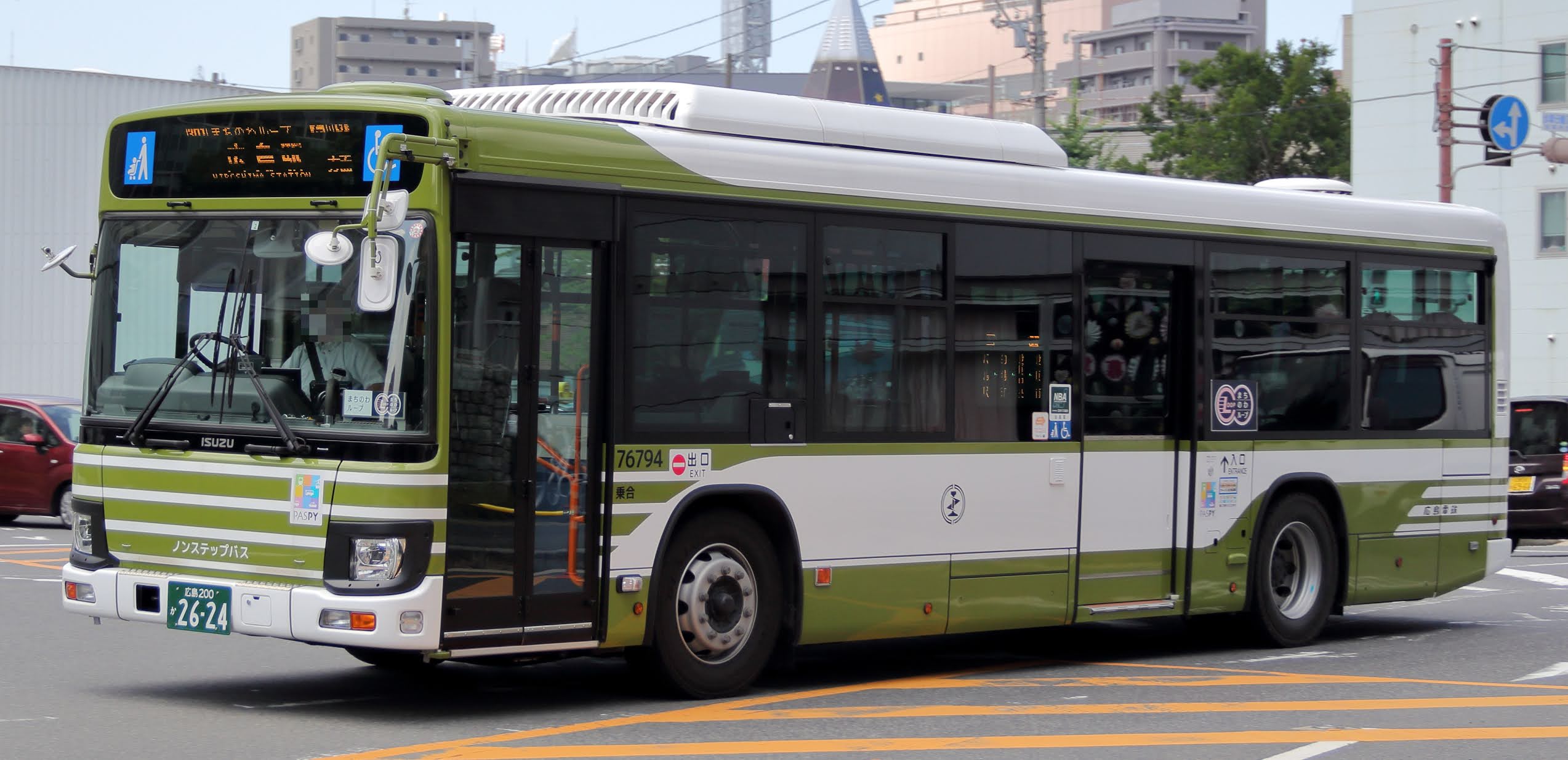 広島のバス 広電バス 新車 広島0か2624