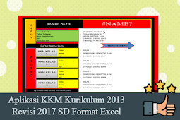 Aplikasi Kkm Kurikulum 2013 Revisi 2017 Sd Mi Format Excel