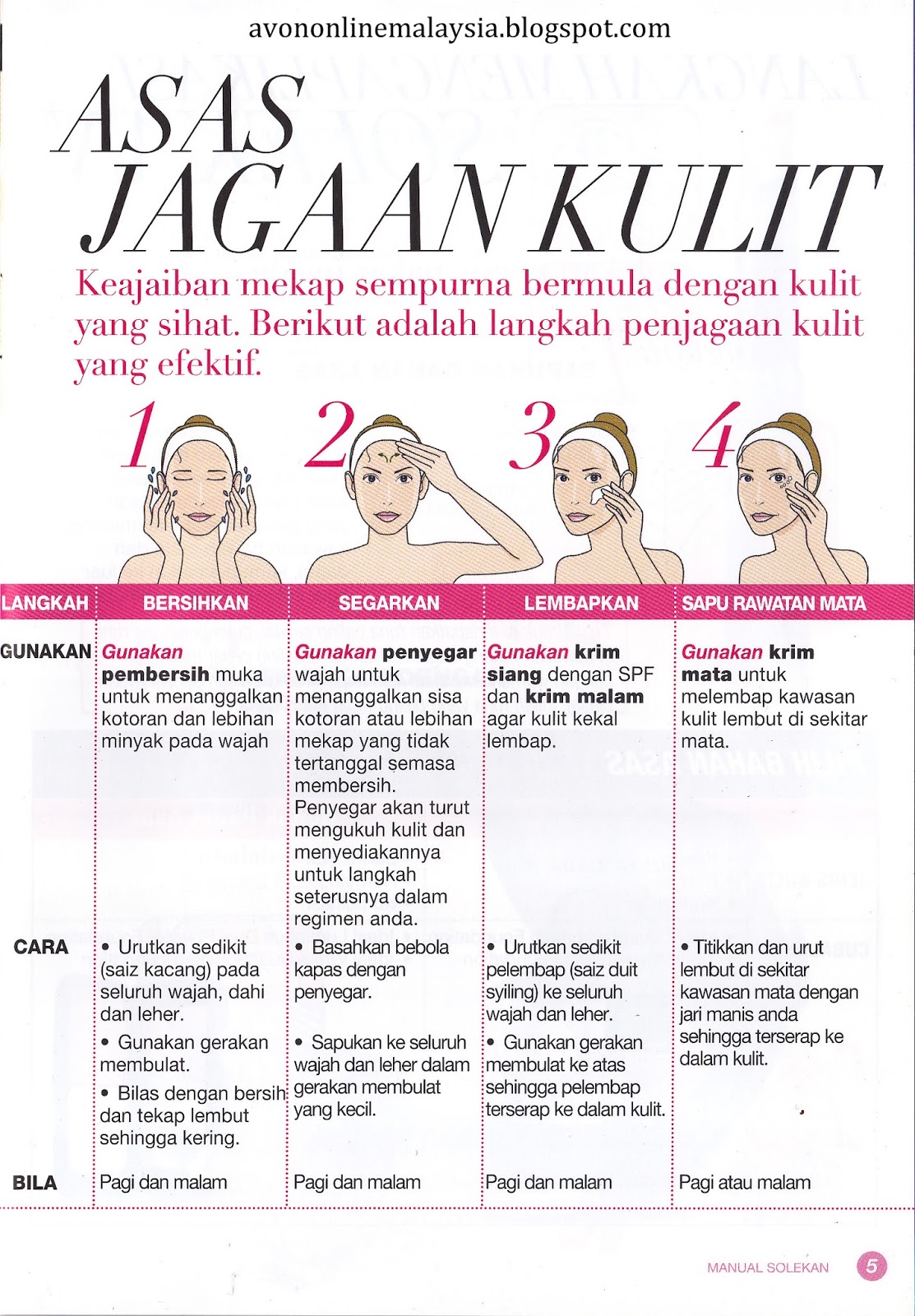 Tips Solekan Mengikut Jenis Kulit & Bentuk Muka | Buy AVON ...