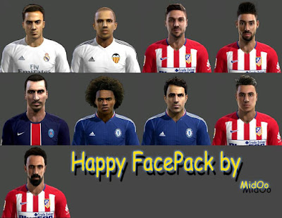 PES 2013 Happy Facepack by MidOo