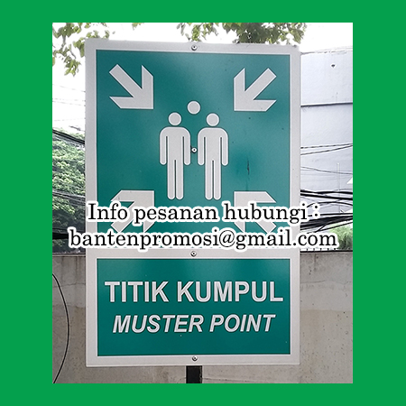  Jual  Stiker  Rambu Titik Kumpul di Tangerang