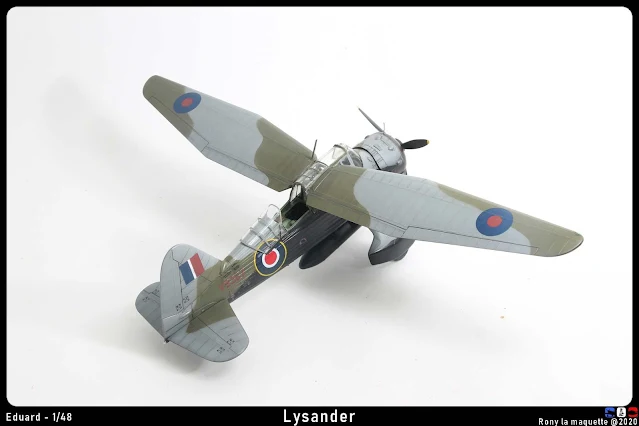 Maquette du Lysander d'Eduard au 1/48.