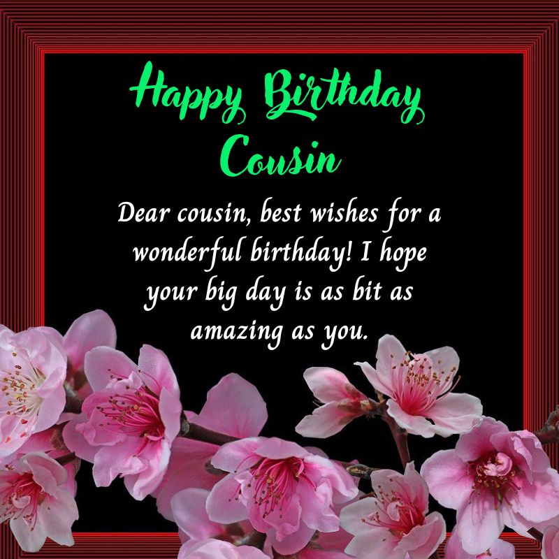 Happy Birthday Cousin Wishes Images