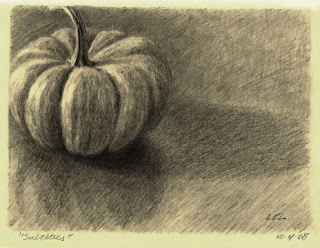 pumpkin drawing by Lori Levin