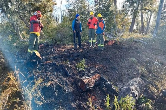 Incendio forestal en la zona de Lago Yehuin, dieron con los autores del hecho