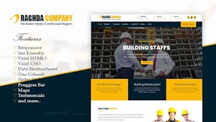 Ragheda Company Profile Responsive Blogger Template