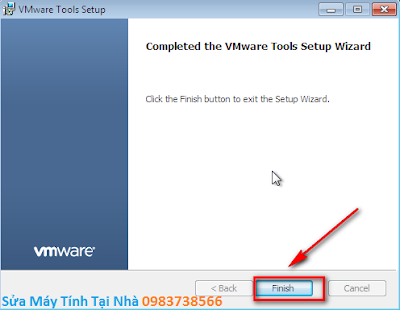 Bấm Finish