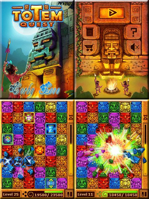 Totem Quest 240 x 320 Touchscreen Mobile Java Game