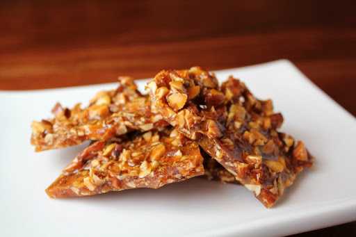 Smoked Almond Brittle