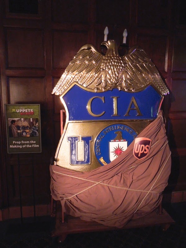 Giant CIA badge prop Muppets Most Wanted