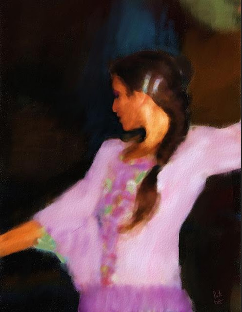 The Flamenco Dance By British Artist Pat McDonald