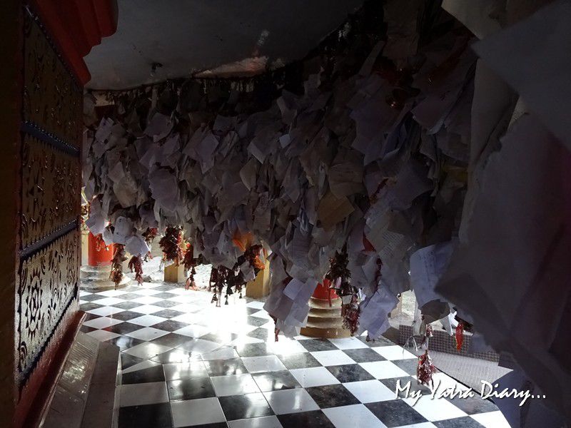 Letter stacks at Chitai Golu Devta Temple Almora Uttarakhand