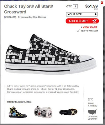 Crossword Chucks! Sweet!