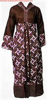 Model baju batik gamis muslim