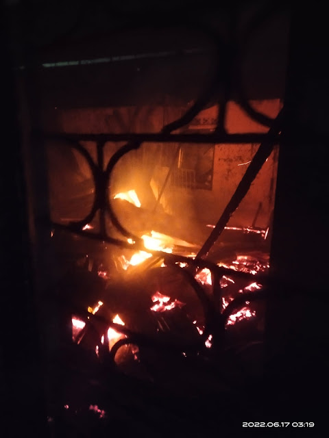 Api Melahap Rumah di Kelurahan Pasar Tanjung Enim