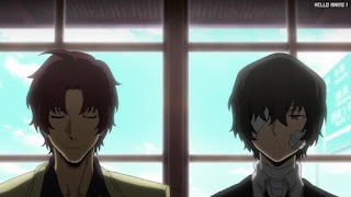 文スト 2期2話 太宰治 織田作 Odasaku | 文豪ストレイドッグス アニメ 黒の時代 Bungo Stray Dogs Episode 14