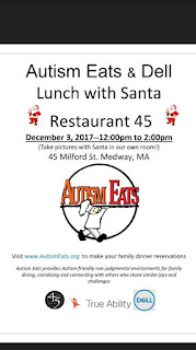 Meet Santa at this very special Autism Eats-Dell True Ability holiday lunch event - Dec 3