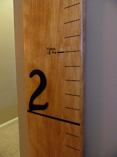 DIY Wood Height Chart