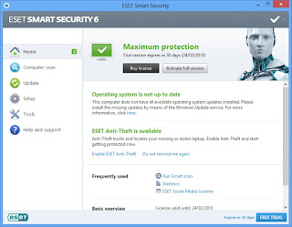 Cara Crack ESET Smart Security 6 dan ESET NOD32 Antivirus 6