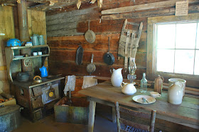 Weaverville California ditch tender's cabin museum exhibit