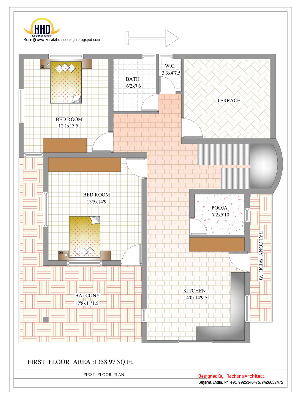 Duplex House Plan And Elevation 2878 Sq Ft Kerala Home