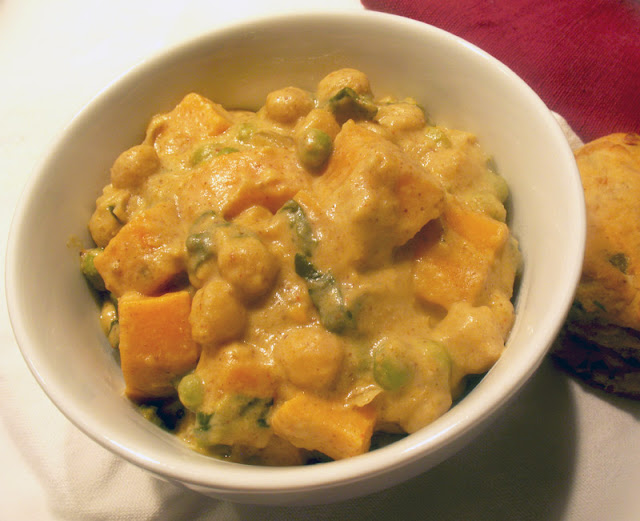 Sweet Potato, Chickpea and Spinach Curry