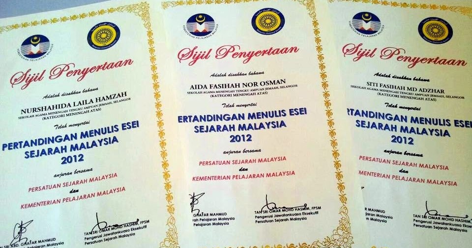 Pertandingan Menulis Esei Sejarah Malaysia 2013 ~ ciklaili.com