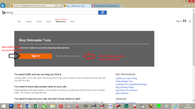 Daftar Bing Webmaster tools terbaru